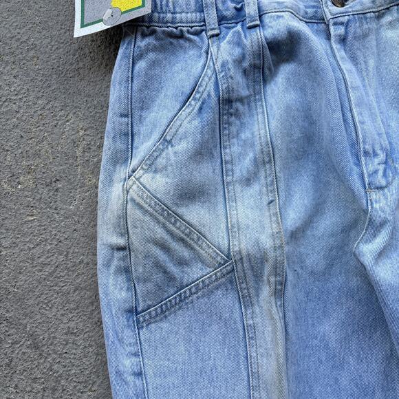Deadstock 90s Dockers Jeans 30x32 Pleated Denim Levi’s Baggy Acid Wash Vintage - Picture 5 of 14